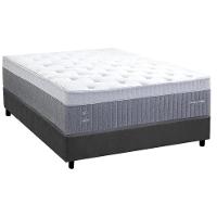 Cama Box Casal: Colchão Molas Masterpocket Ensacadas Herval C1739 + Base Crc Suede Gray (138x188) - 1