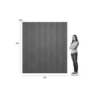Painel P- Banheiro Até 85 Pol Modular 2.2 Ripado 219x250cm Nature Fosco - Linea Brasil - 2