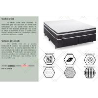 Cama Box Solteiro: Colchão Molas Masterpocket Ensacadas Herval C1789 + Base Crc Suede Gray (88x188) - 2