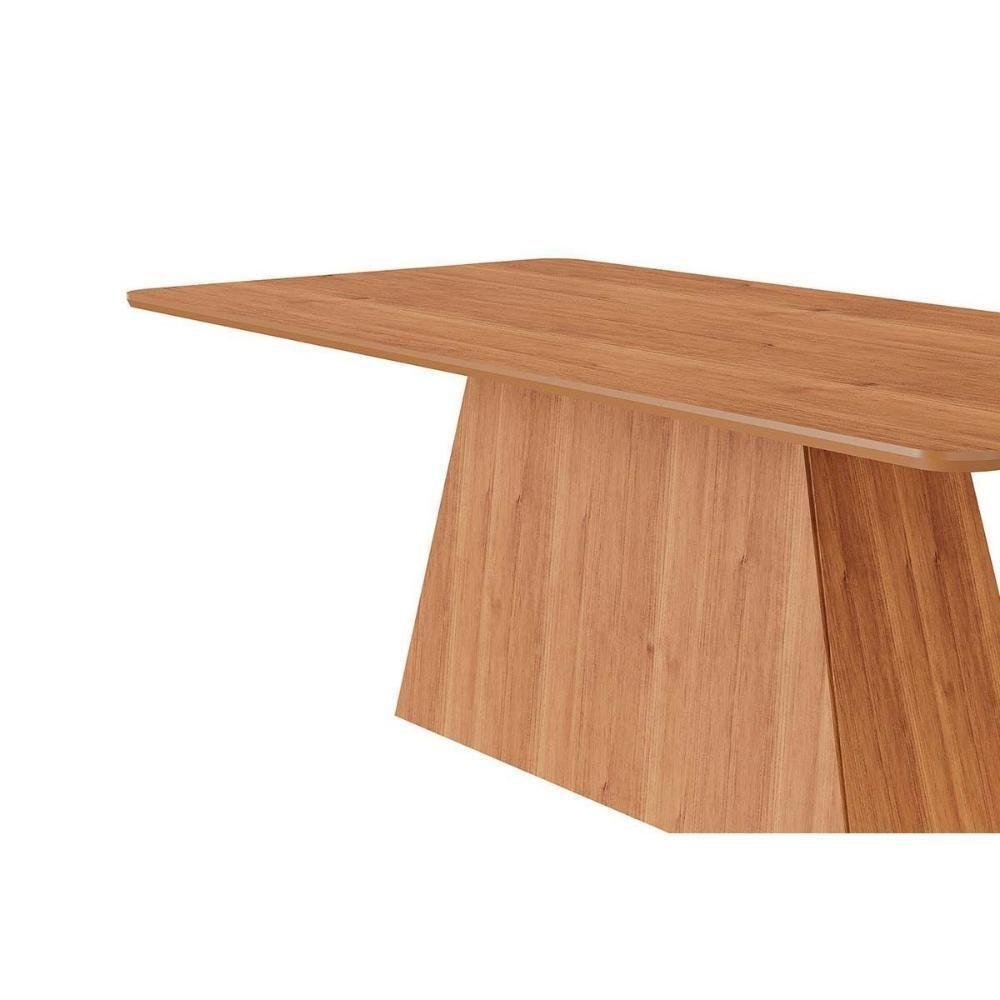Conjunto: Mesa Sala Jantar Helena Tampo Madeirado 210x100cm E 8 Cadeiras Clarice Cinamomo - Carvalho-linho Bege - Cimol - 9