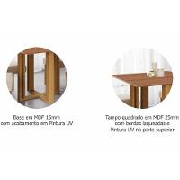 Conjunto: Mesa De Cozinha Flora Tampo Madeirado 95x95cm E 4 Cadeiras Fernanda Cinamomo - Carvalho-linho Bege - Cimol - 7