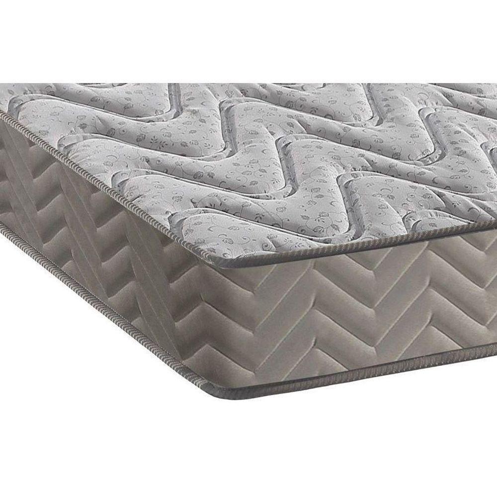 Cama Box Baú Casal: Colchão Espuma D45 Paropas Pasquale Gray + Base Crc Suede Gray (138x188) - 5