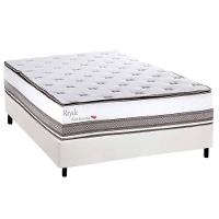 Cama Box Casal: Colchão Molas Masterpocket Ensacadas Herval Royale + Base Crc Corano White (138x188) - 1