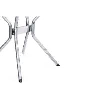 Conjunto: Mesa De Cozinha Loire C- Tampo De Madeira 90cm + 4 Cadeiras Portugal Cromada-nude 16 - Kappesberg - 7