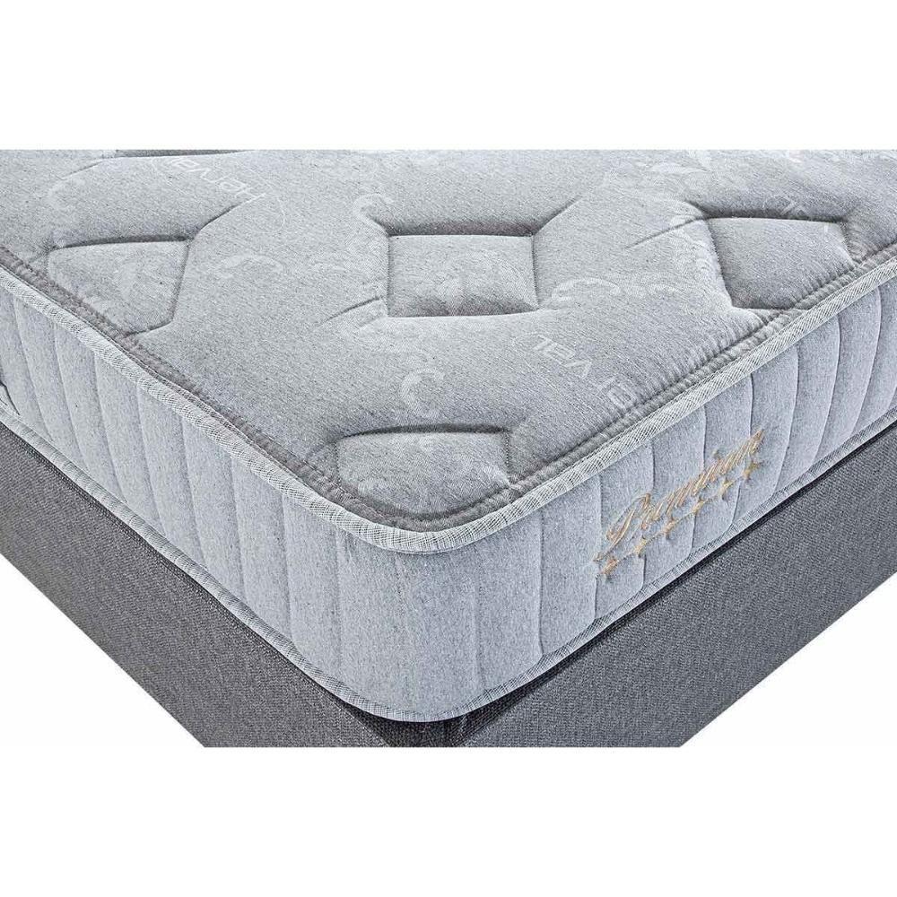 Cama Box Baú Queen: Colchão Molas Masterpocket Ensacadas Herval Premium + Base Crc Linhão White (158x198) - 2