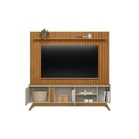 Estante P- Sala Até 75 Pol Istambul-genova 2 Pta 1 Prat C- Pés 200x194cm Nature-off White - Linea Brasil - 5