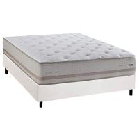 Cama Box Casal: Colchão Molas Masterpocket Ensacadas Herval C1740 + Base Crc Corano White (138x188) - 1