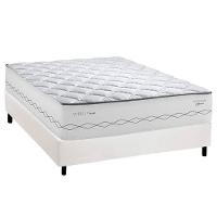 Cama Box Casal: Colchão Molas Masterpocket Ensacadas Herval C1721 + Base Crc Corano White (138x188) - 1