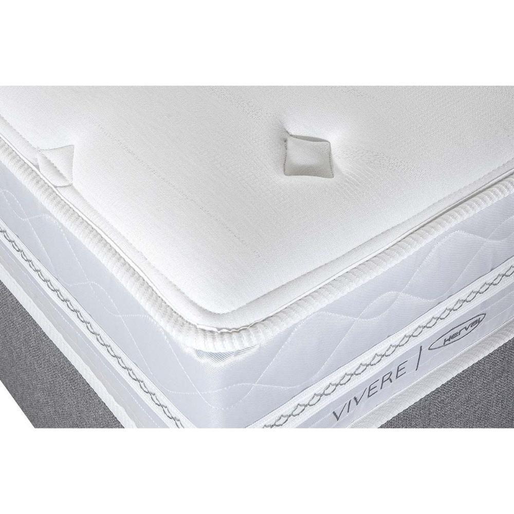 Cama Box Baú Casal: Colchão Molas Masterpocket Ensacadas Herval C1782 + Base Crc Linhão White (138x188) - 4