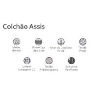 Colchão Casal Molas Bonnel Assis + Base Crc Suede Brown (138x188) - Herval - 2