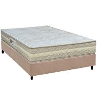 Conjunto Box Casal: Colchão Espuma Paropas Ag65 Master Clean + Base Crc Suede Clean (138x188) - 1