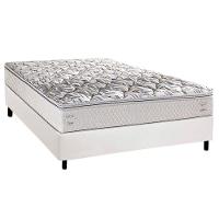Conjunto Box Casal: Colchão Espuma Herval Ag65 Santorini C1604 + Base Crc Corano White (138x188) - 1