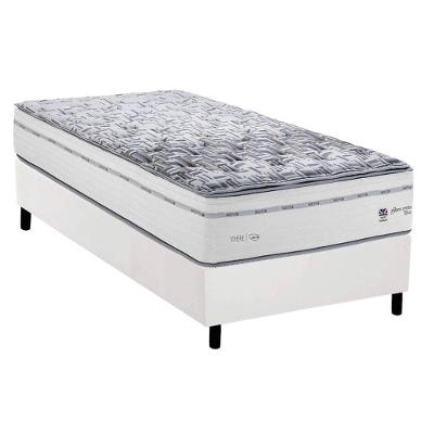 Cama Box Solteiro: Colchão Molas Ensacadas Herval Maxspring C1723 + Base Crc Corano White (88x188)