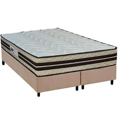 Conjunto Box Queen: Colchão Espuma Paropas Ag65 Confort New + Base Crc Suede Clean (158x198)