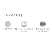 Cama Box Baú Queen: Colchão Espuma D33 Herval Cannes + Base Crc Linhão White (158x198) - 2