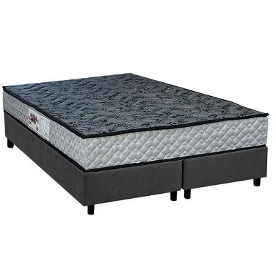 Conjunto Box King: Colchão Espuma Paropas D23 Ag65 Royalle Rustico + Base Crc Suede Gray (193x203)