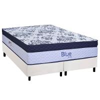 Cama Box King: Colchão Molas Ensacadas Paropas Blue + Base Crc Corano White (193x203) - 1