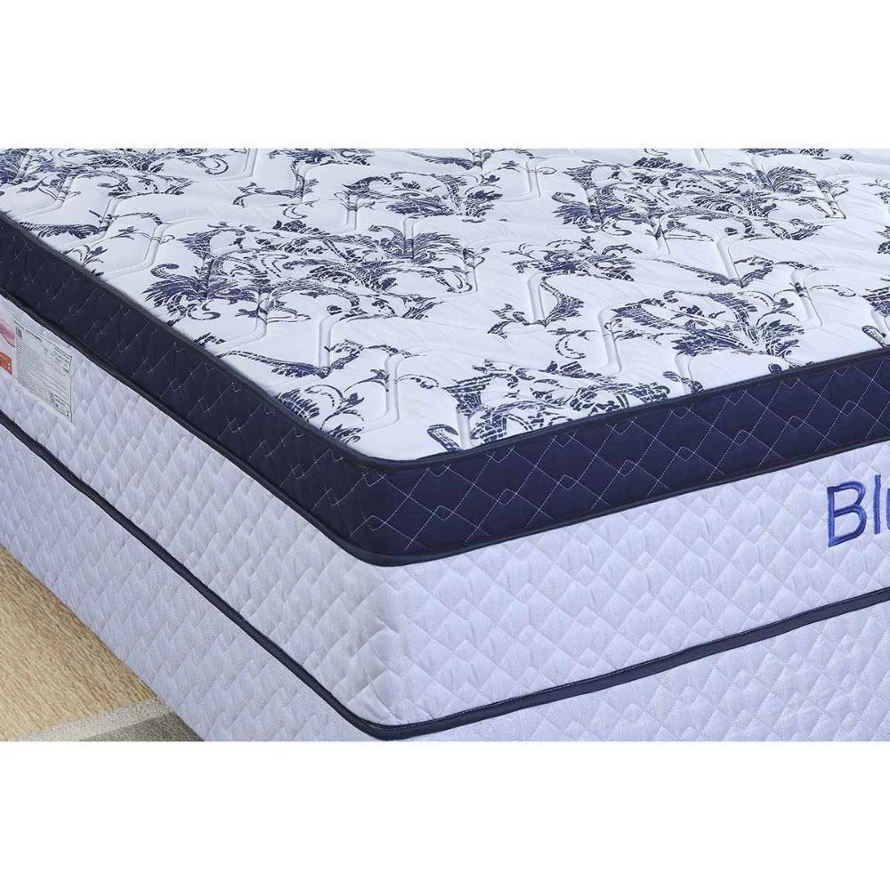 Cama Box Solteiro: Colchão Molas Ensacadas Paropas Blue + Base Crc Corano White (88x188) - 5