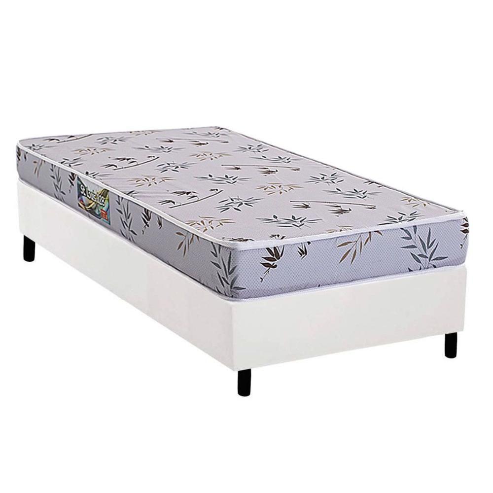 Conjunto Box Solteiro: Colchão Espuma Herval D28 St. Louis + Base Crc Corano White (88x188) - 1