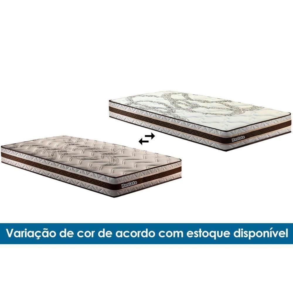 Cama Box Casal: Colchão Espuma D45 Paropas Resiste Hotel + Base Crc Suede Brown (138x188) - 3