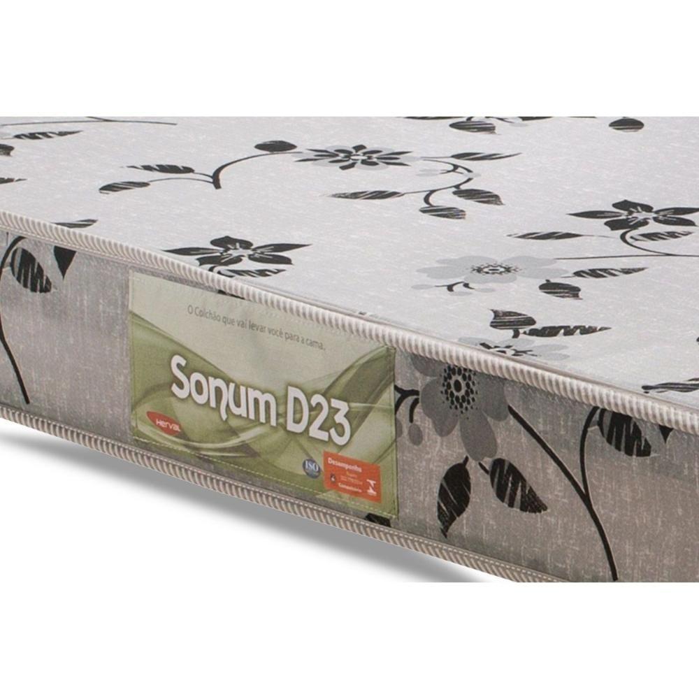Conjunto Box Solteiro: Colchão Espuma Herval D23 Sonum Liso + Base Crc Corano White (88x188) - 3