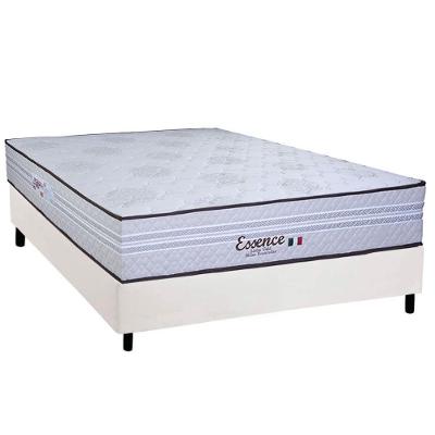 Cama Box Casal: Colchão Molas Ensacadas Paropas Essence + Base Crc Corano White (138x188)