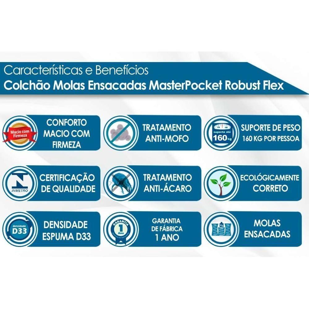 Colchão Solteiro Molas Masterpocket Ensacadas Confiance Visco (88x188x30) - D Angelis Anjos - 2