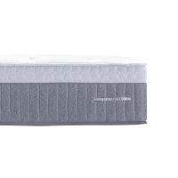 Cama Box Baú Queen: Colchão Molas Ensacadas Herval C1739 + Base Crc Suede Gray (158x198)