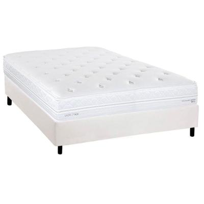 Cama Box Casal: Colchão Molas Ensacadas Herval C1782 + Base Crc Corano White (138x188)