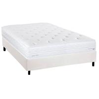 Cama Box Casal: Colchão Molas Ensacadas Herval C1782 + Base Crc Corano White (138x188) - 1