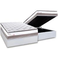 Cama Box Baú Casal: Colchão Molas Ensacadas Herval Royale + Base Crc Linhão White (138x188) - 1