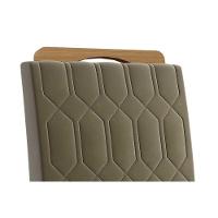 Conjunto: Mesa De Cozinha Adele Tampo Madeirado 130x80cm E 4 Cadeiras Paola Carvalho-cinamomo - Suede Nude Bege - Cimol - 6