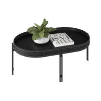 Mesa Lateral P- Sala Monaco Organico Pés Metalico 93x57cm Preto - Linea Brasil - 2