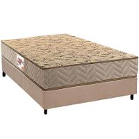 Conjunto Box Casal: Colchão Espuma Paropas D28 Ag65 Royalle Clean + Base Crc Suede Clean (138x188) - 1