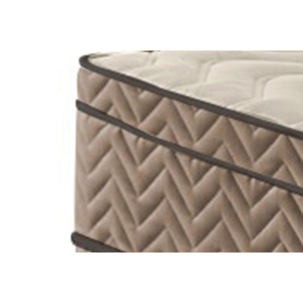 Cama Box King: Colchão Molas Ensacadas Paropas Safira Uniface + Base Crc Suede Clean (193x203) - 3