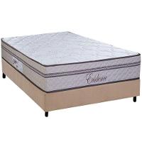Cama Box Casal: Colchão Molas Ensacadas Paropas Evidence + Base Crc Suede Clean (138x188) - 1