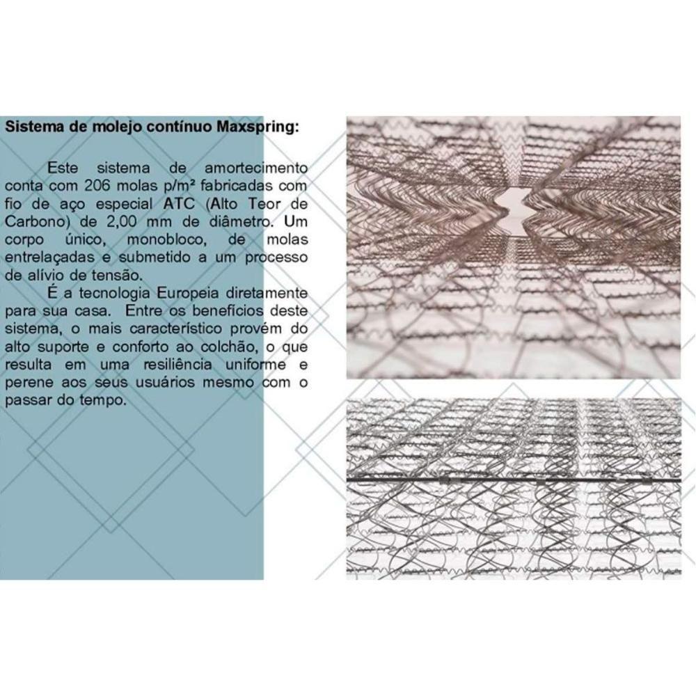 Conjunto Box Casal: Colchão Molas Herval Maxspring Koln + Base Crc Suede Clean (138x188) - 6