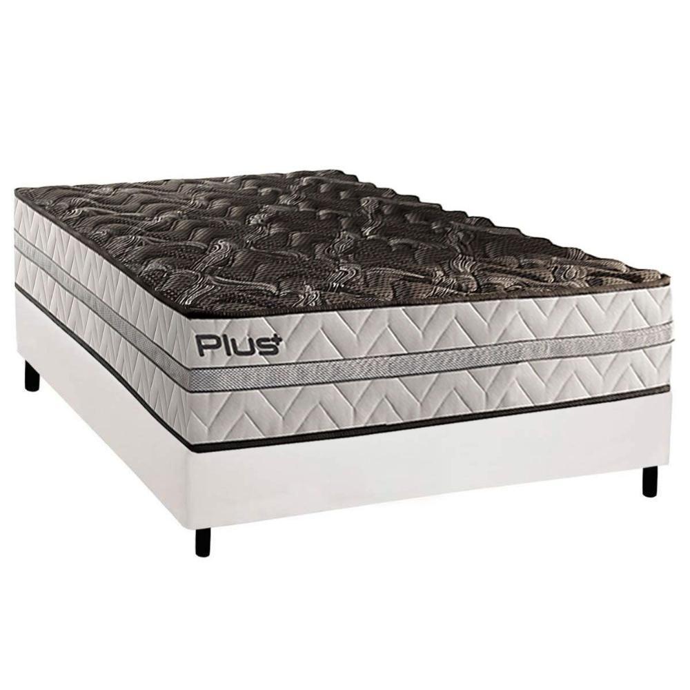 Cama Box Casal: Colchão Espuma D33 Paropas Pasquale Plus + Base Crc Corano White (138x188) - 1