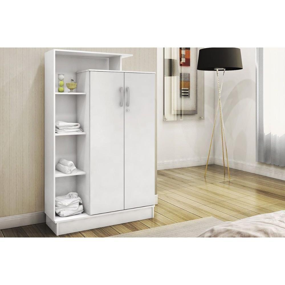 Multiuso Escritório Elite C- 2 Portas C- Chave E Pés Branco - Demóbile - 1