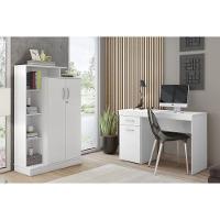 Multiuso Escritório Elite C- 2 Portas C- Chave E Pés Branco - Demóbile - 9