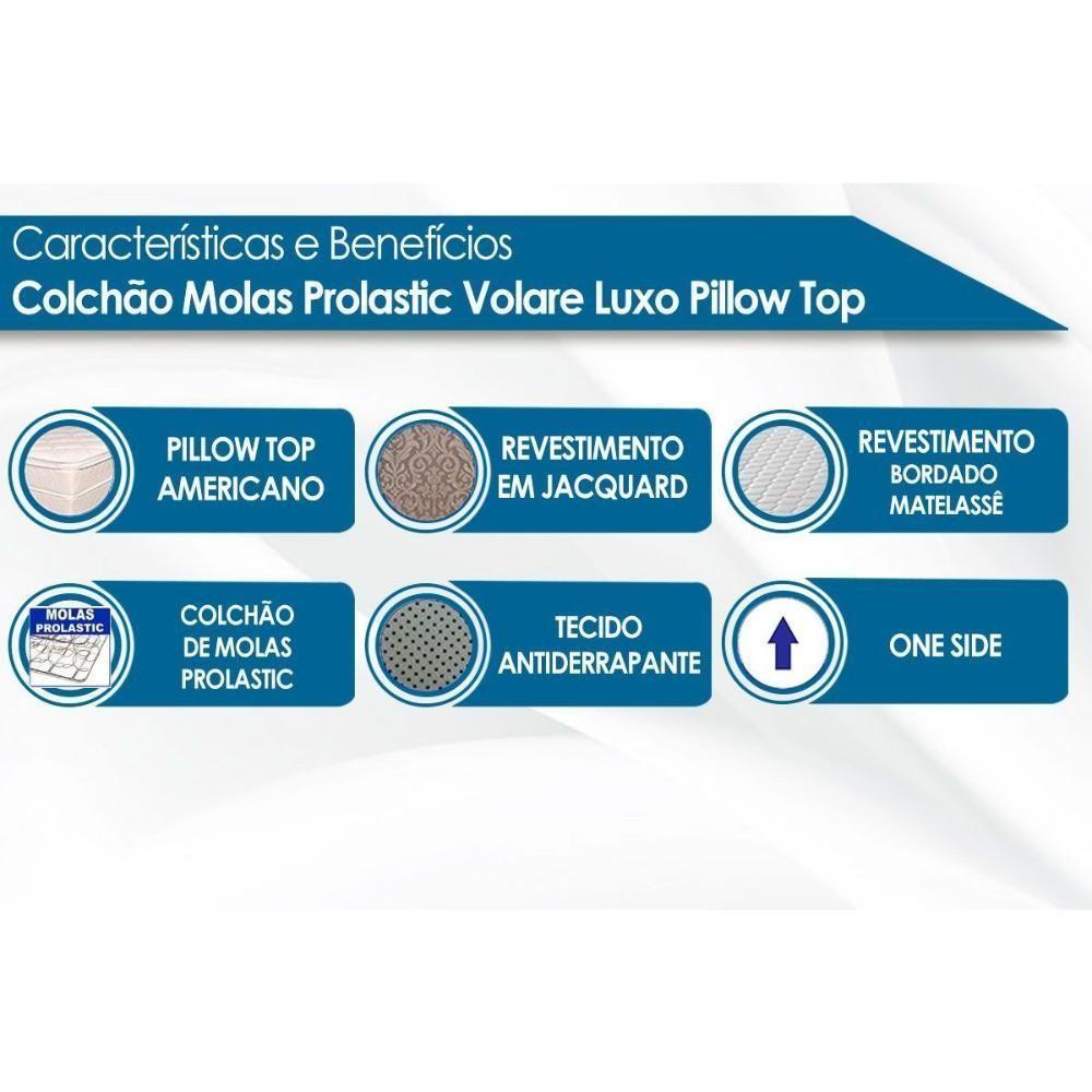 Colchão King Molas Prolastic Volare Luxo Pillow Top (193x203x33) - Probel - 3