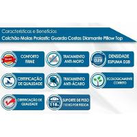 Colchão Especial Molas Prolastic Guarda Costas Diamante Pillow Top (158x198x30) - Probel - 2