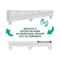 Quarto Infantil Completo 3 Peças (1guardaroupa+1berço+1cômoda) Qi124 Branco-amendoa - Peroba - 10