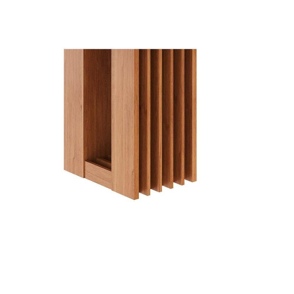 Mesa De Sala Jantar Ariela C- Tampo Madeirado Redondo C- Vidro 109x109cm Cinamomo-off White - Cimol - 6