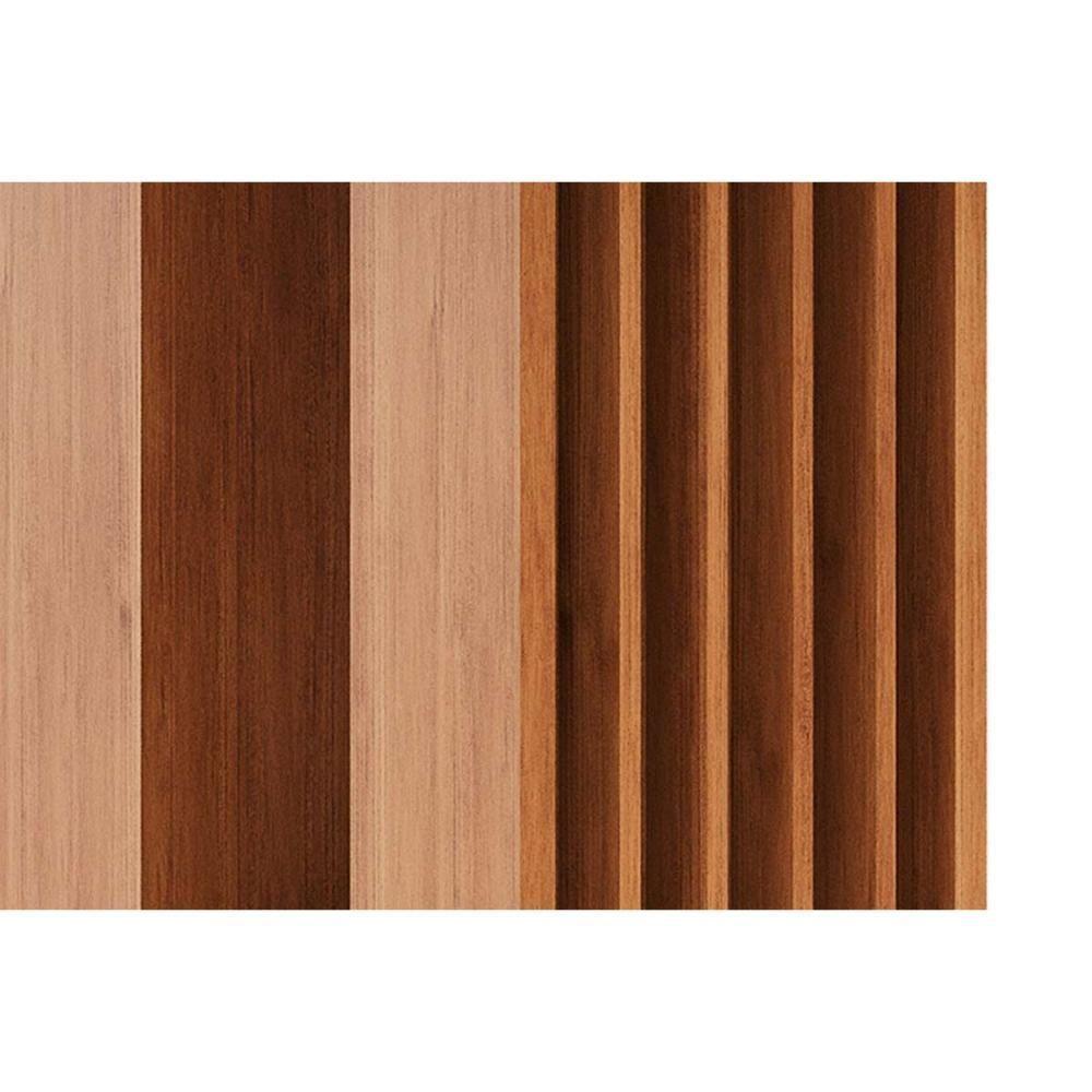 Mesa De Sala Jantar Ariela C- Tampo Madeirado Vidro 95x95cm Cinamomo-off White - Cimol - 7