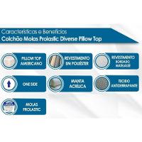 Colchão Casal Molas Prolastic Diverse Pillow Top (138x188x40) - Probel - 3