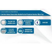 Colchão King Molas Ensacadas Masterpocket Passione Bambu Pillow Top (193x203x26) - Probel