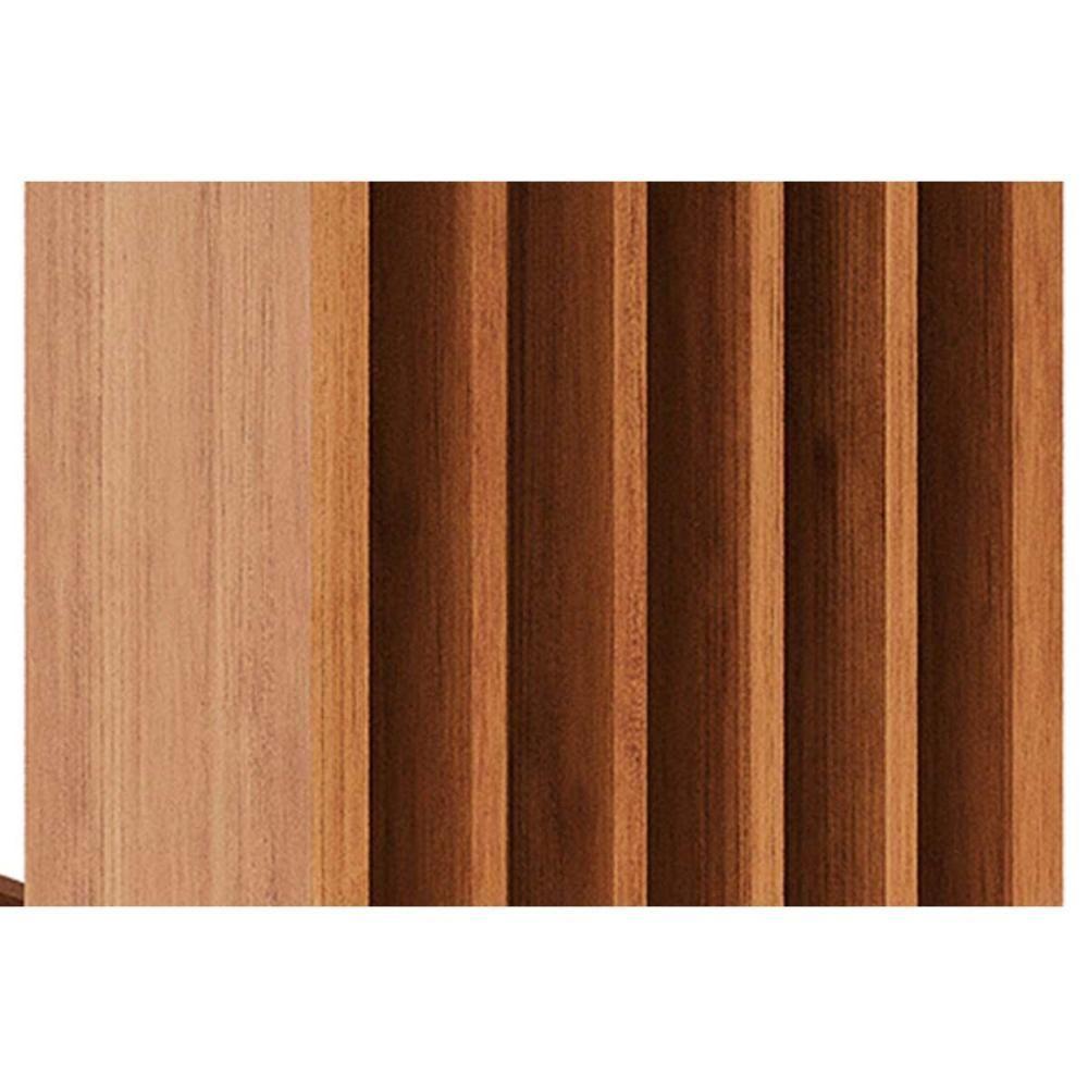 Mesa De Sala Jantar Ariela C- Tampo Madeirado Vidro Reto 210x100cm Cinamomo-off White - Cimol - 7