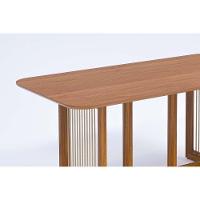 Mesa De Sala Jantar Regia Natuame C- Tampo Madeirado Reto 180x90cm Carvalho-cinamomo - Cimol - 7