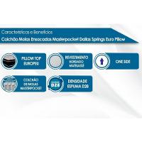 Colchão Solteiro Molas Ensacadas Masterpocket Dallas Springs Euro Pillow (78x188x26) - Probel - 7